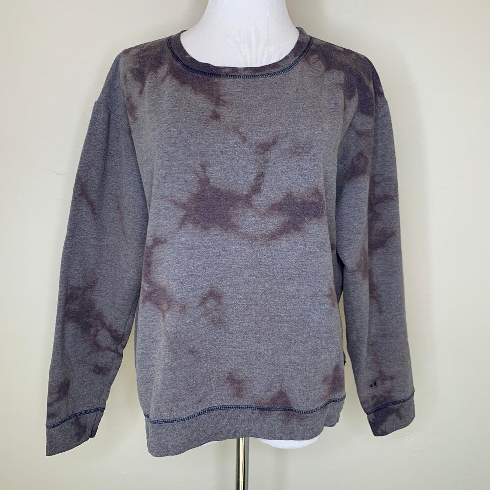 Bleach Dye Sweatshirt  Sz Large Purple Blue Sz Large